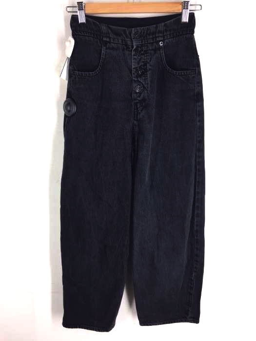 MM6 Maison Margiela（エムエムシックス メゾンマルジェラ） ハイウエストブラックデニムパンツ レディース パンツ