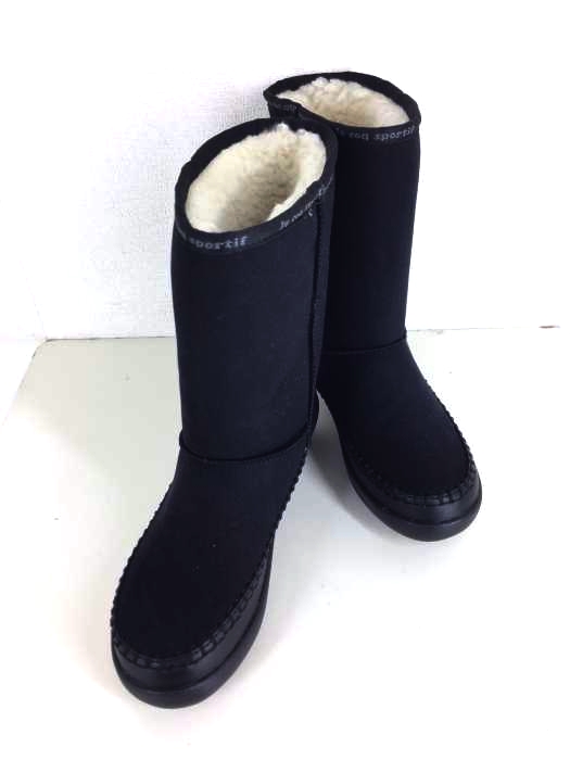 le coq sportif（ルコック スポルティフ） Sheepskin Boots Ares Mid Black QFM レディース シューズ