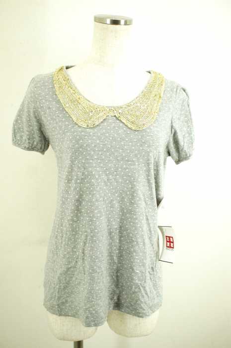 chocol raffine robe　 （ショコラフィネローブ） ドッ襟付きTシャツ レディース トップス