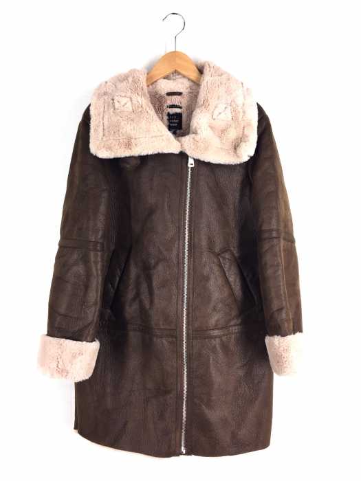 ZARA TRF (ザラティーアールエフ) 内側フェイクファー ムートンコート レディース アウター