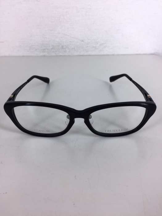 TRUSSARDI（トラサルディ） 日本製 TITANIUM TR26701 BK 56口16-143mm 眼鏡 メンズ ファッション雑貨