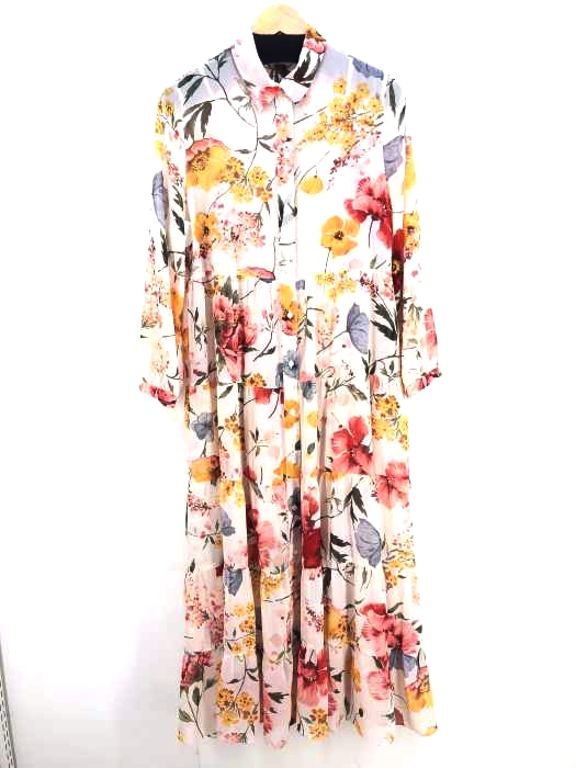 ZARA（ザラ） 花柄ロングシャツワンピース レディース ワンピース