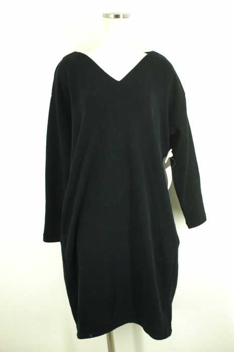 AZUL by moussy (アズールバイマウジー) Vネックコクーンシルエットカットワンピース レディース ワンピース