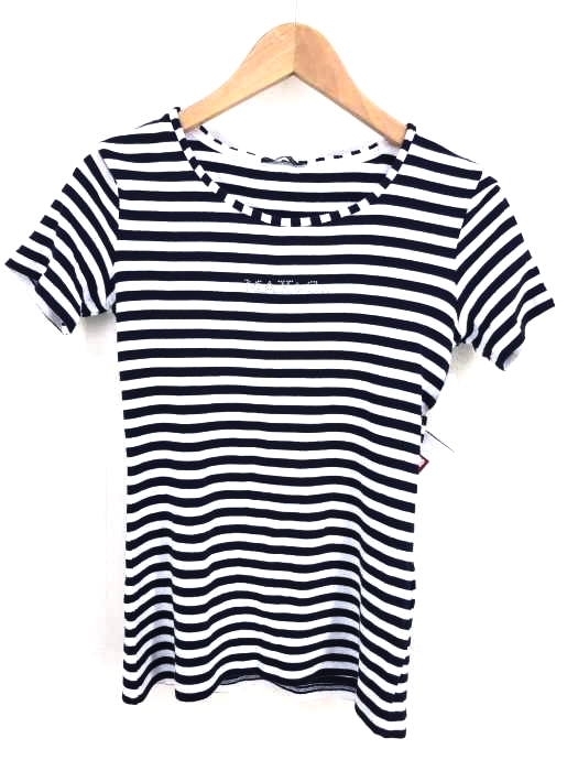MAX & CO.（マックスアンドコー） 胸元ロゴ ボーダーTシャツ 半袖ショートスリーブ - レディース トップス
