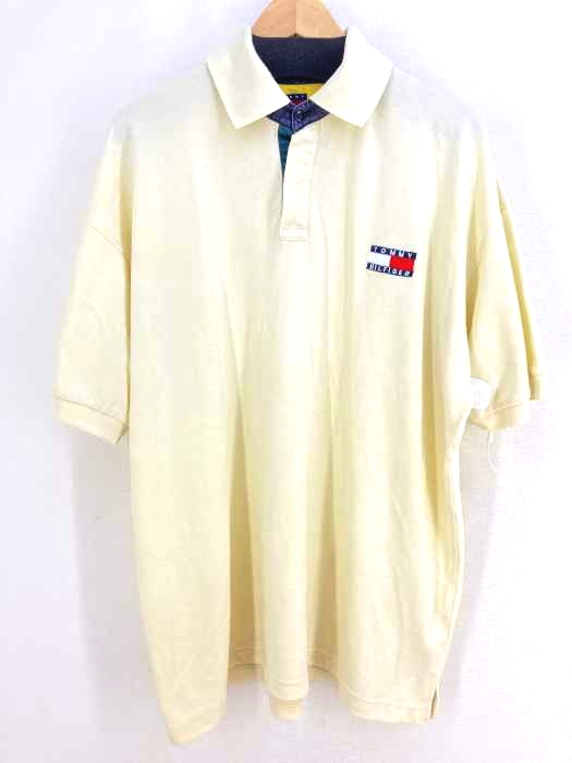 TOMMY HILFIGER（トミーヒルフィガー） USA製 ロゴ刺繍 ビッグポロシャツ メンズ トップス
