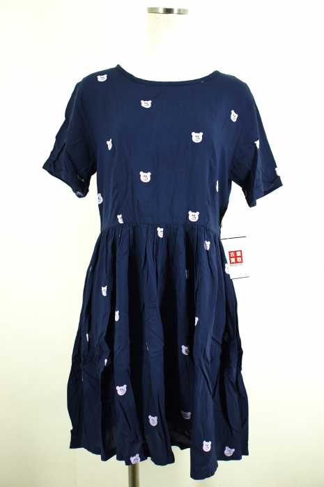 LAZY OAF (レイジーオーフ) 総柄レーヨン半袖ワンピース レディース ワンピース