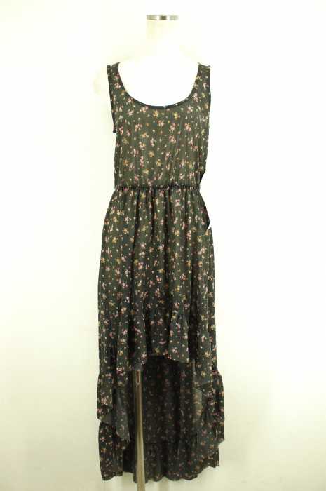 ZARA （ザラ） 花柄シフォンノースリーブワンピース レディース ワンピース