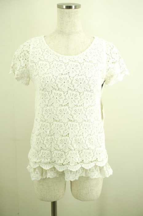 grove（グローブ） レース刺繍切り替えトップス レディース トップス