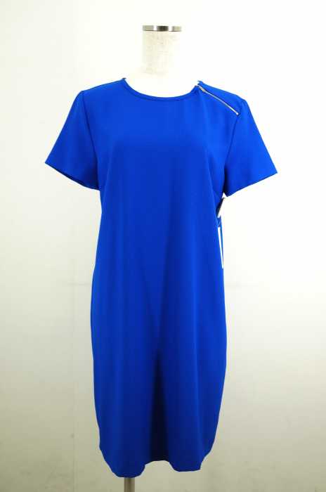 ZARA BASIC （ザラベーシック） 肩ジップバックプリーツワンピース レディース ワンピース