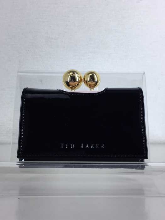 TED BAKER（テッドベーカー） がま口 エナメル 三つ折り財布