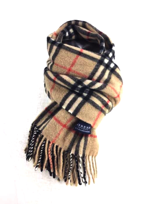BURBERRY LONDON（バーバリーロンドン） ノバチェックカシミヤマフラー レディース ファッション雑貨