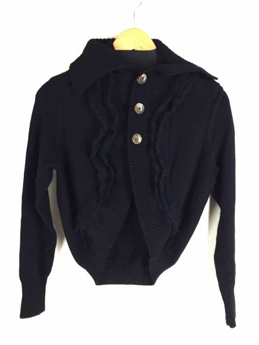 tricot COMME des GARCONS （トリココムデギャルソン） AD2010 モヘヤ混フリルカーディガン レディース トップス