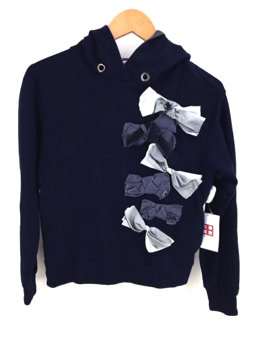 LANVIN en Bleu（ランバンオンブルー） ミックスリボンカットソー パーカー レディース トップス