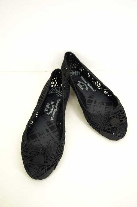Vivienne Westwood ANGLOMANIA×melissa （ヴィヴィアンウエストウッドアングロマニア×メリッサ） ラバーフラットシューズ レディース シューズ