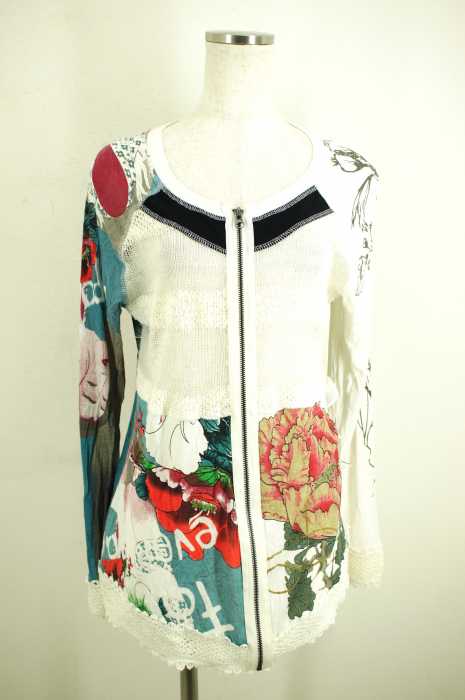 Desigual （デシグアル） Multi Margi Zip Up 異素材切替ジップアップカーディガン レディース トップス