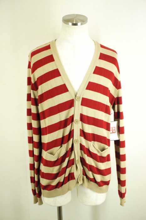 SWG （エスダブリュージー） BORDER KNIT CARDIGAN メンズ トップス