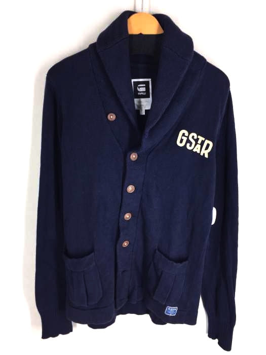 G-STAR RAW（ジースターロー） STERLING CARDIGAN KNIT L/S ショールカラーニットカーディガン メンズ トップス