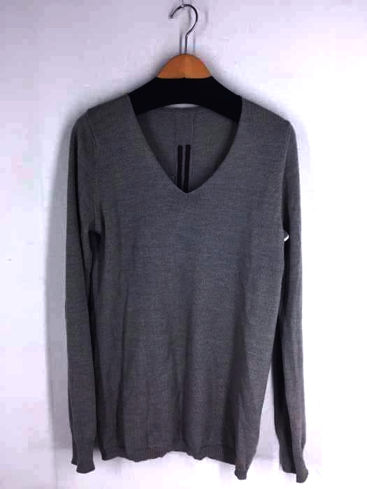 RICK OWENS(リックオウエンス) Vネックニットプルオーバー メンズ トップス