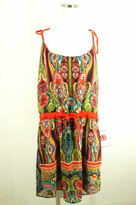 Desigual (デシグアル) LIMA FLUOR 総柄キャミワンピース レディース ワンピース