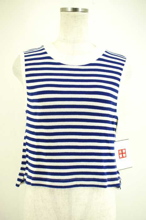 Adam et Rope' （アダムエロペ） 15SS ノースリーブボーダートップス レディース トップス