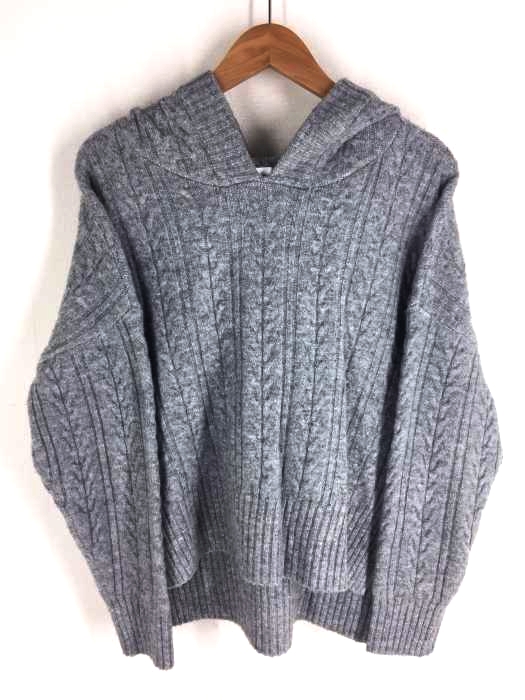 AZUL by moussy(アズールバイマウジー) ケーブルニットフーディー レディース トップス