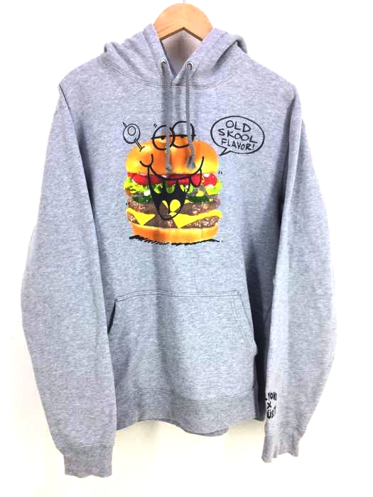 Stussy（ステューシー） ハンバーガー プリントパーカー メンズ