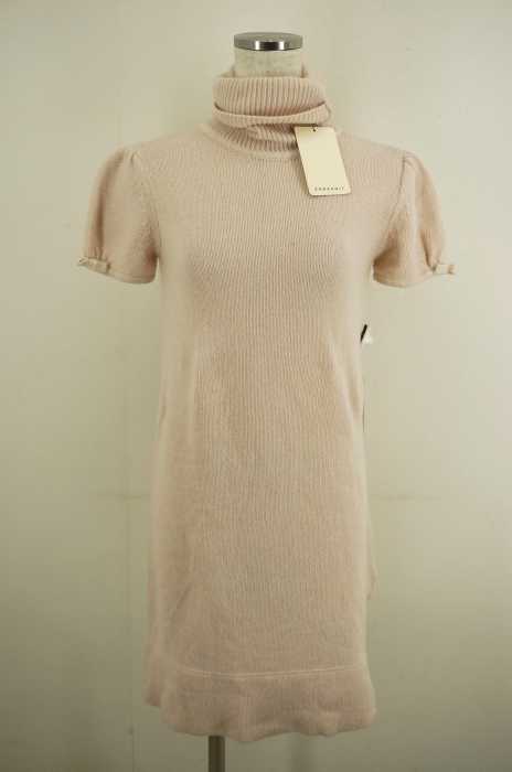 ZARA KNIT（ザラニット） タートルネック半袖ワンピース レディース ワンピース