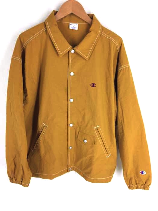 Champion（チャンピオン） 19AW ナイロンコーチジャケット マスタード メンズ アウター