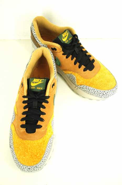 NIKE×atmos (ナイキアトモス) NIKE AIR MAX 1 PREMIUM FLAX/KUMQUAT-CHESTNUT メンズ シューズ