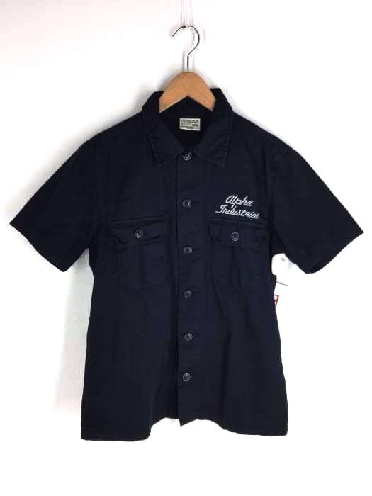 ALPHA INDUSTRIES（アルファインダストリーズ） ミリタリー半袖シャツ メンズ トップス
