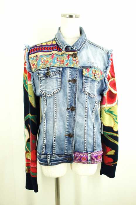Desigual （デシグアル） 袖切替コンビデニムジャケット レディース アウター