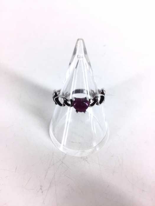 USED古着  （ユーズドフルギ） 天然石リング ルビー SV925 レディース アクセサリー