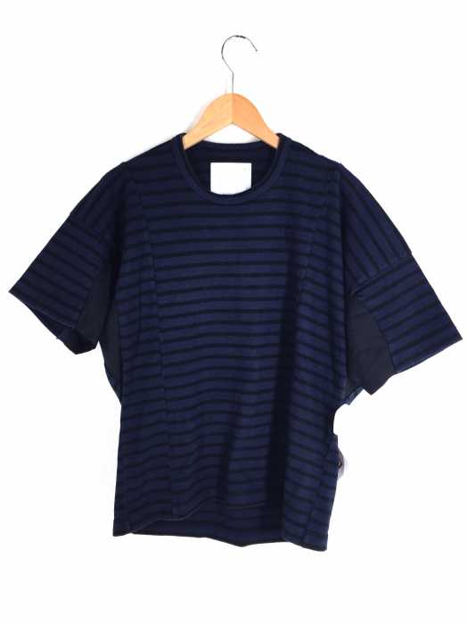 Sacai(サカイ) アシンメトリー異素材切替Tシャツ レディース トップス