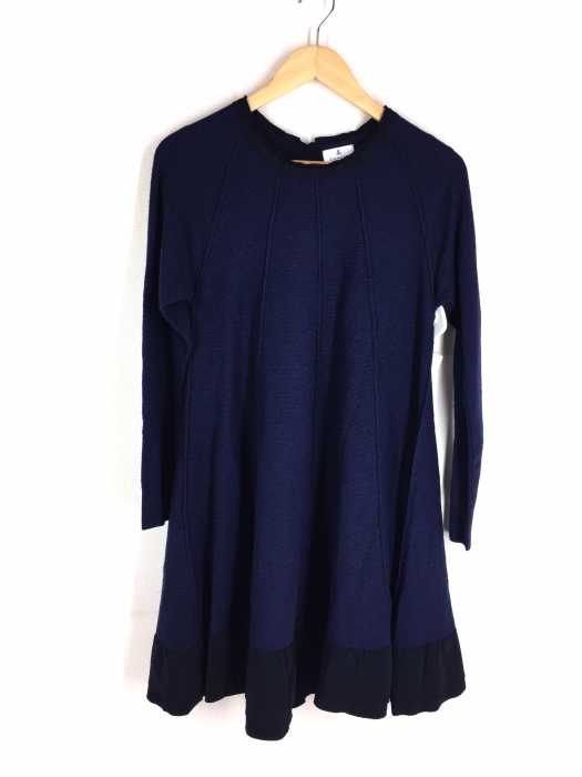 LANVIN en Bleu （ランバンオンブルー） Aラインラメワンピース レディース ワンピース