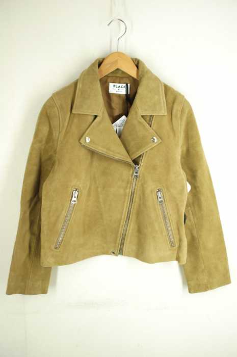 BLACK by moussy(ブラックバイマウジー) suede leather riders jk レディース アウター