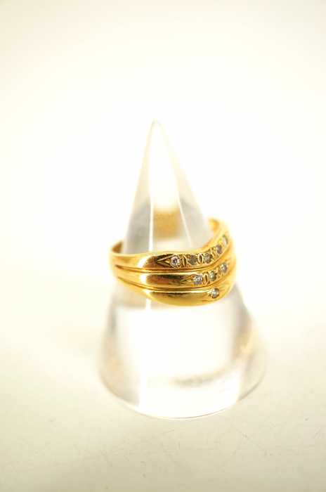 USED （ユーズド） 18K ゴールドリング レディース アクセサリー