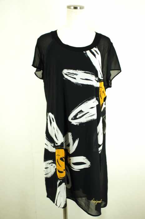 Desigual (デシグアル) マーガレット柄シフォンワンピース レディース ワンピース