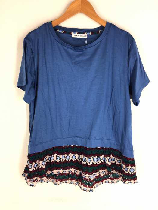 TSUMORI CHISATO （ツモリチサト） コットンレース切替 Tシャツ レディース トップス