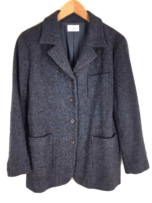 Harris Tweed（ハリスツイード） ウール 4B テーラードカラー ジャケット レディース アウター