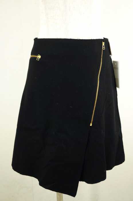 impression de paris spick and span （） ウール混フロントジップスカート レディース スカート