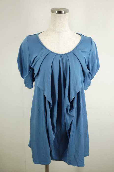 Viaggio Blu () レーヨン混デザインTシャツ レディース トップス