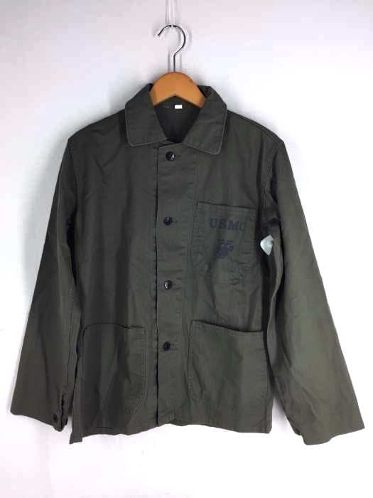 USED古着(ユーズドフルギ) USMC 復刻 ヘリンボーンHBTジャケット メンズ アウター