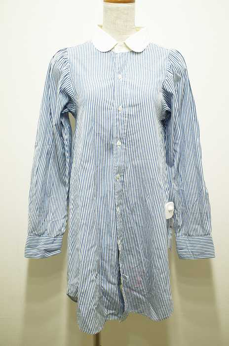 Polo by RALPH LAUREN (ポロバイラルフローレン) リメイクラウンドカラークレリックシャツワンピース パフスリーブ レディース ワンピース