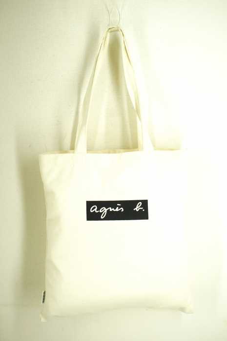 agnes b.×adam et rope(アニエスベーアダムエロペ) ロゴプリント レディース バッグ