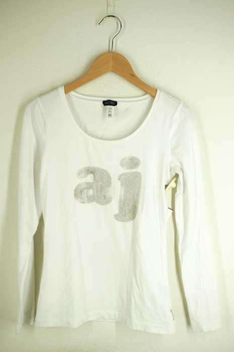 ARMANI JEANS（アルマーニジーンズ） スパンコール付きロングTシャツ レディース トップス