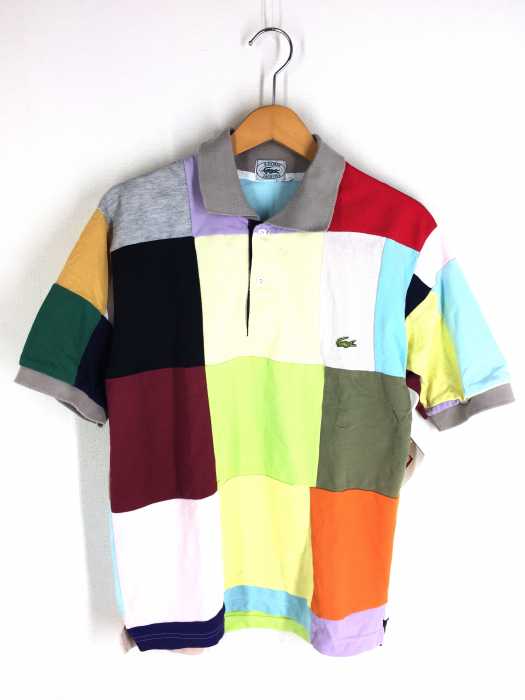 IZOD LACOSTE（アイゾッドラコステ） 80年代～90年代初期 パッチワークポロシャツ メンズ トップス