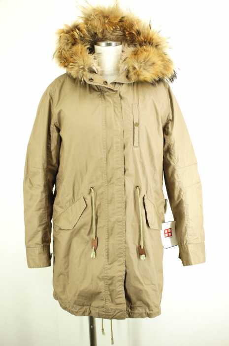 ROSE BUD (ローズバッド) HOODED MODS COAT W/RACCOON レディース アウター