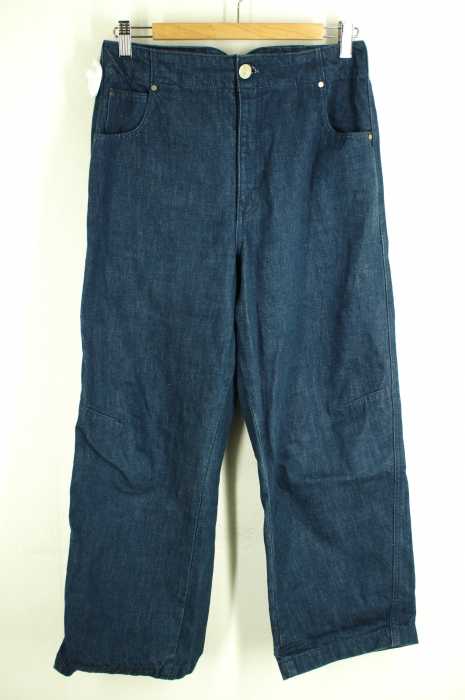 BLACK by moussy（ブラックバイマウジー） nee tuck denim ニータックデニム シンチバック レディース パンツ