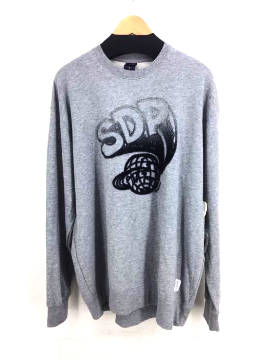 APPLEBUM(アップルバム) Gradation Flocky Logo Crew Sweat SDP クルーネックスウェット メンズ トップス