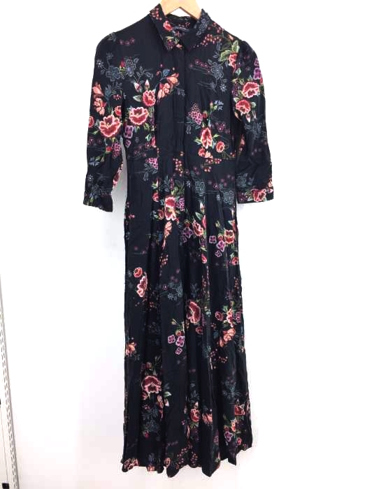 ZARA WOMAN(ザラ ウーマン) 花柄 シャツワンピース レディース ワンピース